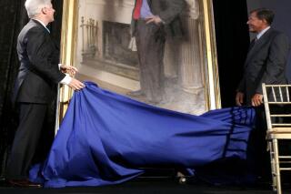 Pic of bill shop clinton in blue dress